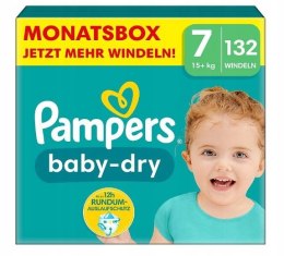 Pampers Pieluszki Baby Dry Rozmiar 7 waga15+ 132sz