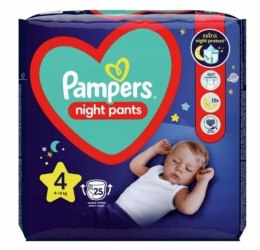 Pieluchomajtki Pampers NOC Night Pants 4 / 25 szt