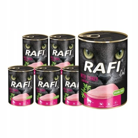 Rafi Cat karma bezzbożowa z indykiem 12 x 400 g