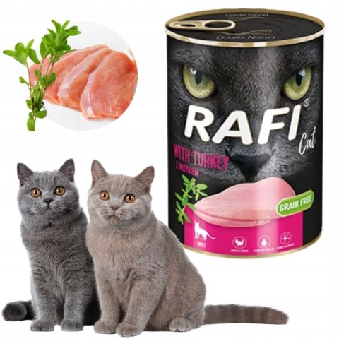 Rafi Cat karma bezzbożowa z indykiem 400 g