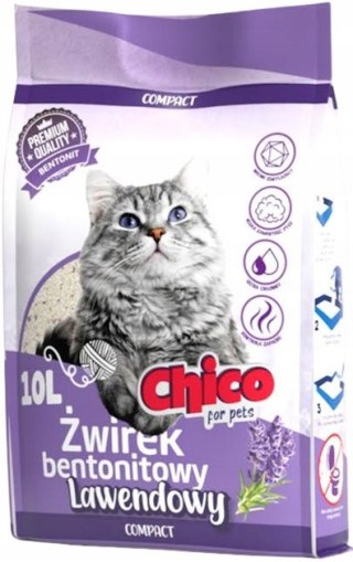 CHICO Żwirek bentonitowy Compact Lawenda 10l