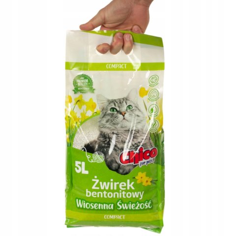 CHICO Żwirek bentonitowy Compact Wiosenna Świeżość 5L