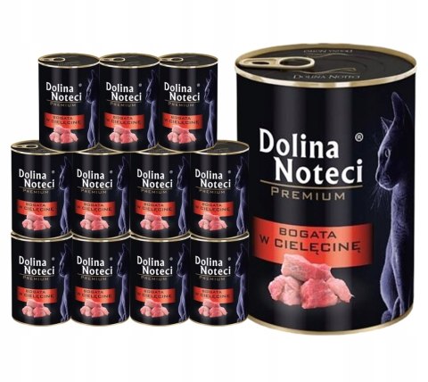 DOLINA NOTECI Premium bogata w cielęcinę - mokra karma dla kota - 400g