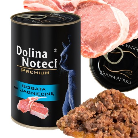 DOLINA NOTECI Premium bogata w jagnięcinę - mokra karma dla kota - 400g