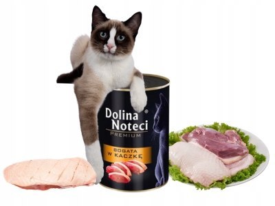 DOLINA NOTECI Premium bogata w kaczkę - mokra karma dla kota - 400g