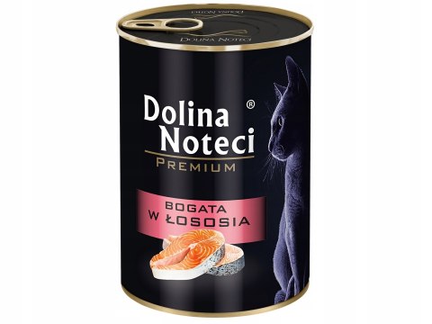 DOLINA NOTECI Premium bogata w łososia - mokra karma dla kota - 400g