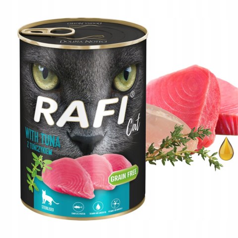 Rafi Cat dla kotów sterylizowanych karma bezzbożowa z tuńczykiem 12 x 400 g