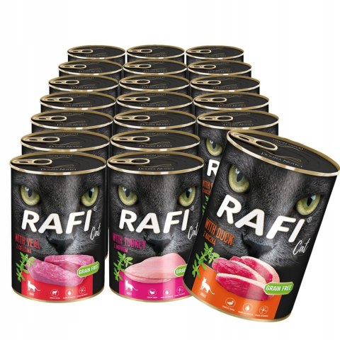 Rafi Cat karma bezzbożowa z cielęciną 12 x 400 g