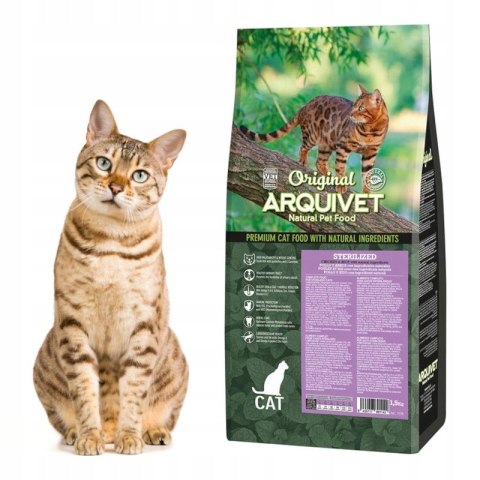 ARQUIVET CAT Original dla kotów sterylizowanych kurczak z ryżem 1,5 kg