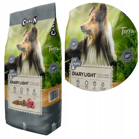 Canun Terra Diary Light (BASIQUE) 18 kg karma dla psich seniorów