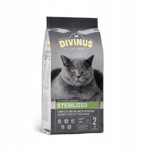 Divinus Cat Sterilized dla kotów sterylizowanych 2kg