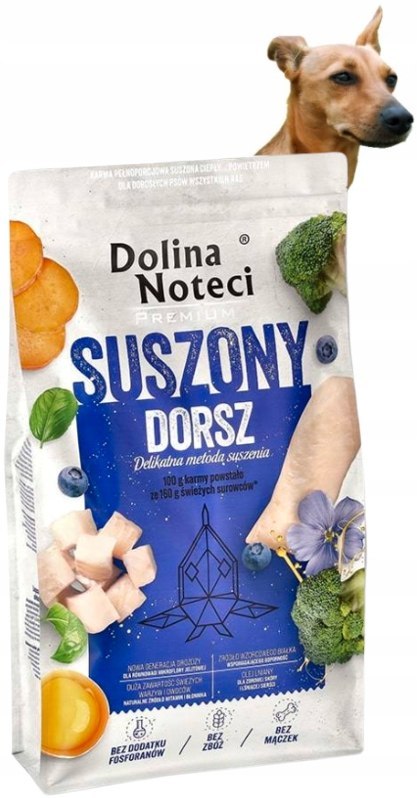 Dolina Noteci Premium karma suszona z dorszem 9 kg