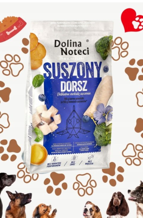 Dolina Noteci Premium karma suszona z dorszem 9 kg