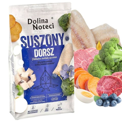 Dolina Noteci Premium karma suszona z dorszem 9 kg