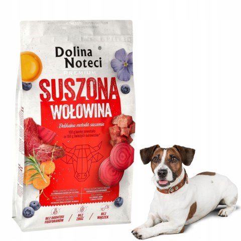 Dolina Noteci Premium karma suszona z wołowiną 9 kg