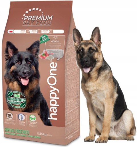 HappyOne Adult Dog - Hypoallergenic z jagnięciną 15kg