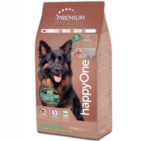 HappyOne Adult Dog - Hypoallergenic z jagnięciną 15kg