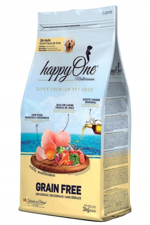 HappyOne Grain-Free Mediterraneum Adult dla psów dorosłych Super Premium 12