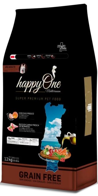 HappyOne Mediterraneum Adult Dog z jagnięciną 12 kg