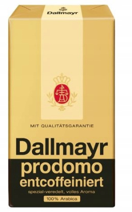 Dallmayr PRODOMO 500g kawa bezkofeinowa mielona