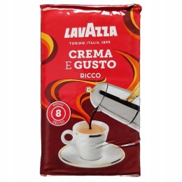 Lavazza Cafe Crema e Gusto Ricco 250g kawa mielona