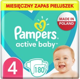 Pampers Pieluchy Active Baby 4 monthly box 180 szt