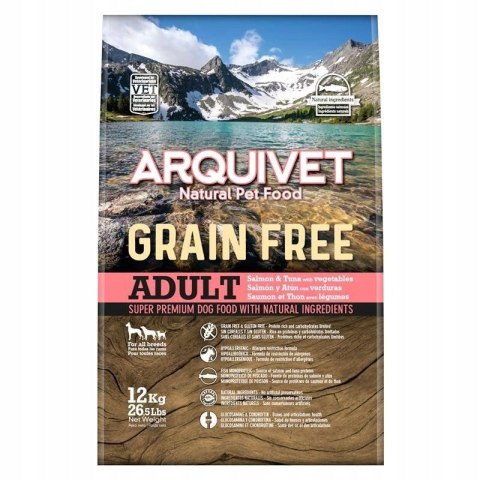 Arquivet GRAIN FREE z łososiem 12 kg