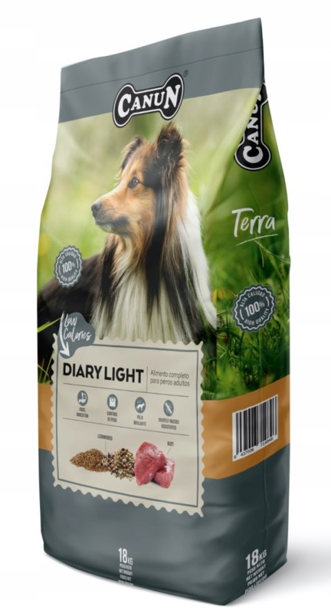 SUCHA KARMA DLA PSA CANUN TERRA DIARY (BASIQUE) SENIOR LIGHT 18 KG