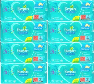 CHUSTECZKI NAWILŻANE PAMPERS FRESH CLEAN 8 x 52SZT