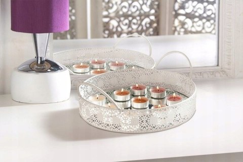 BISPOL AURA Podgrzewacze zapachowe tealight BIAŁE KWIATY, 18 szt