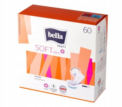 Bella Panty Soft Deo Fresh, wkładki higieniczne, 60 sztuk