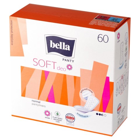 Bella Panty Soft Deo Fresh, wkładki higieniczne, 60 sztuk