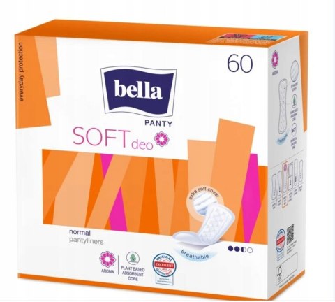 Bella Panty Soft Deo Fresh, wkładki higieniczne, 60 sztuk