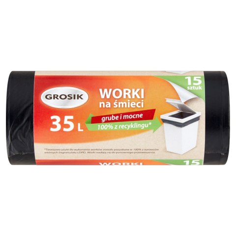 GROSIK WORKI NA ŚMIECI SUPERGRUBE MOCNE LD 15 35L