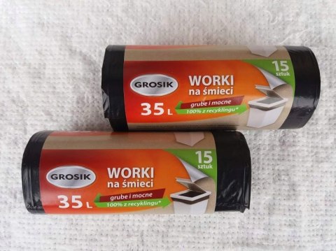 GROSIK WORKI NA ŚMIECI SUPERGRUBE MOCNE LD 15 35L