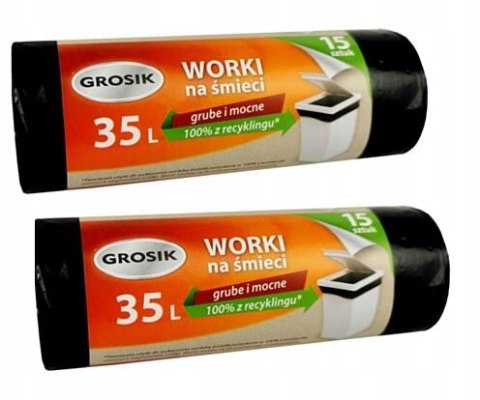 GROSIK WORKI NA ŚMIECI SUPERGRUBE MOCNE LD 15 35L