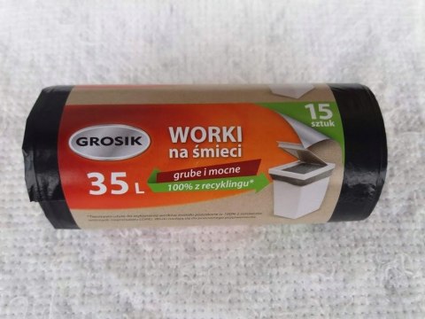 GROSIK WORKI NA ŚMIECI SUPERGRUBE MOCNE LD 15 35L