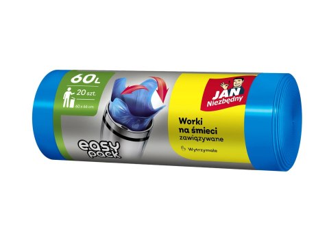 JAN NIEZBĘDNY EasyPack Worki na śmieci 60l 20szt