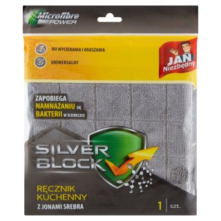 Jan Niezbędny Silver Block ręcznik kuchenny mikrofibra z jonami srebra 1szt