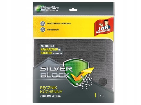 Jan Niezbędny Silver Block ręcznik kuchenny mikrofibra z jonami srebra 1szt