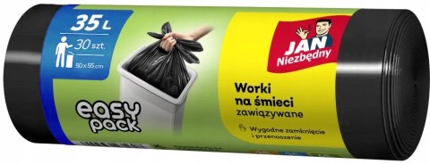 Jan Niezbędny, Worki na śmieci, czarne, 35l, 30 sztuk