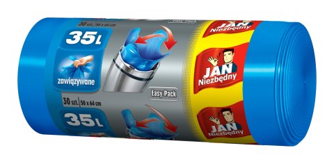 Jan Niezbędny worki easy pack 35l niebieskie 30szt