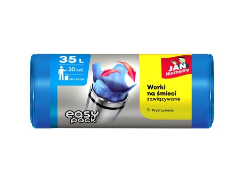 Jan Niezbędny worki easy pack 35l niebieskie 30szt