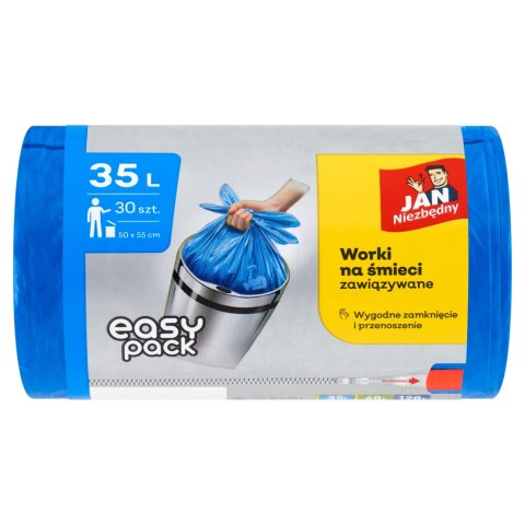 Jan Niezbędny worki easy pack 35l niebieskie 30szt