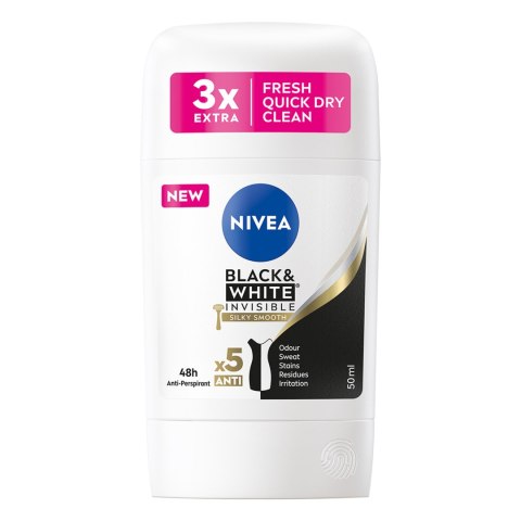 NIVEA Antyperspirant Black&White Silky Smooth