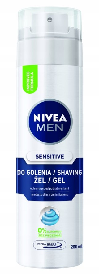 NIVEA MEN SENSITIVE Żel do golenia dla mężczyzn delikatny łagodzący 200ml