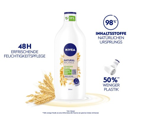 NIVEA NATURAL BALNCE OWIES BALSAM DO CIAŁA 350ML