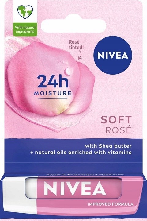 NIVEA Pomadka ochronna do ust Soft Rose