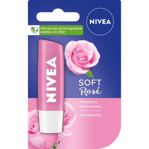 NIVEA Pomadka ochronna do ust Soft Rose