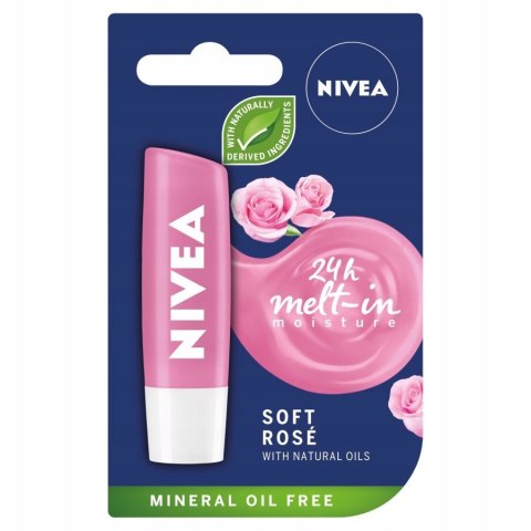 NIVEA Pomadka ochronna do ust Soft Rose